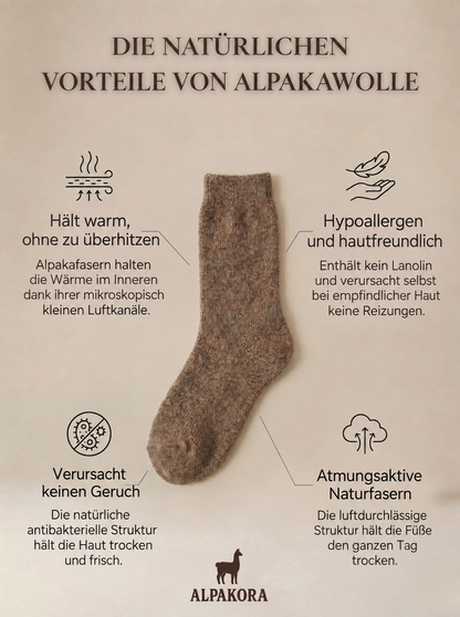 Alpaka-Wintersocken – Produktinformation auf Deutsch