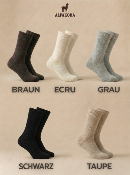 Alpaka-Wintersocken – Produktinformation auf Deutsch